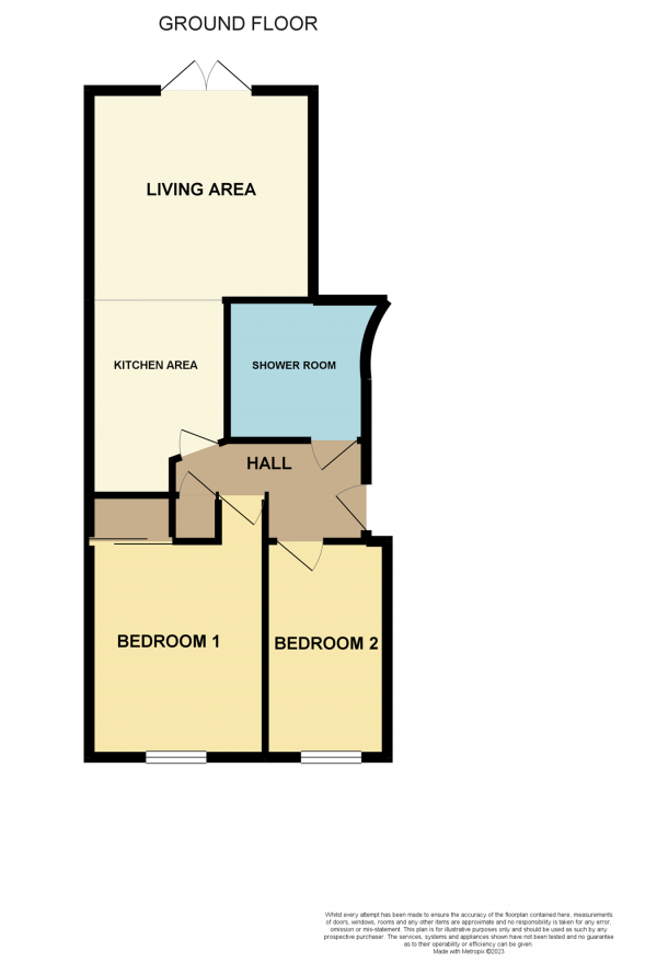 Floor Plan Image for 2 Bedroom Apartment for Sale in Fish Street, Worcester City Centre, WR1