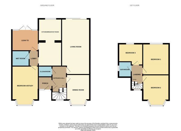 Floor Plan Image for 3 Bedroom Detached House for Sale in Manor Road, Hanbury Park, Worcester, WR2