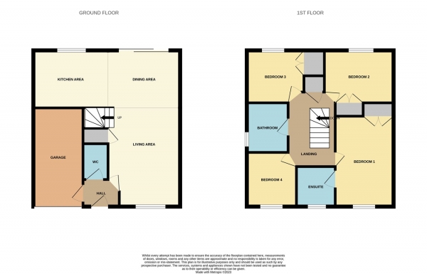 Floor Plan Image for 4 Bedroom Detached House for Sale in Fleetwood Avenue, Powick, Worcester, WR2