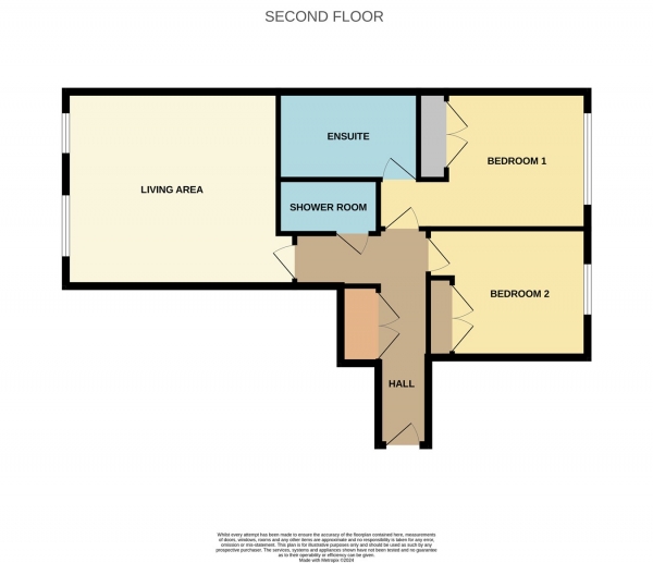 Floor Plan Image for 2 Bedroom Apartment for Sale in Armstrong Drive, Diglis, Worcester, WR1