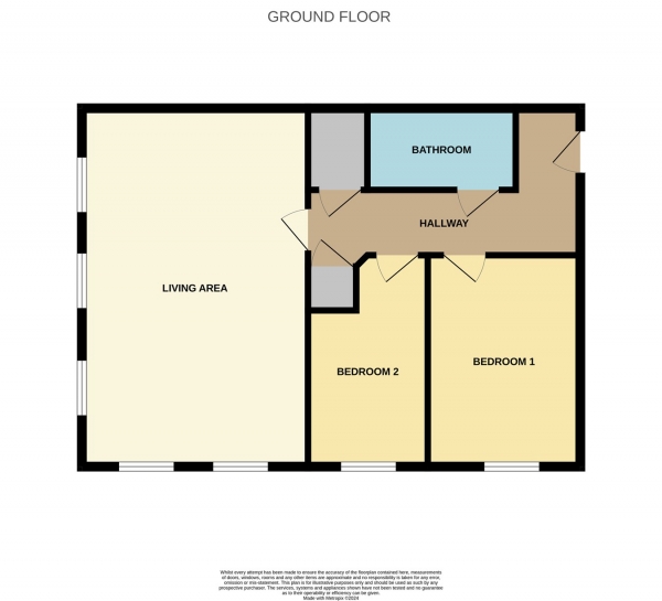 Floor Plan Image for 2 Bedroom Apartment for Sale in Northwick Avenue, Worcester, WR3