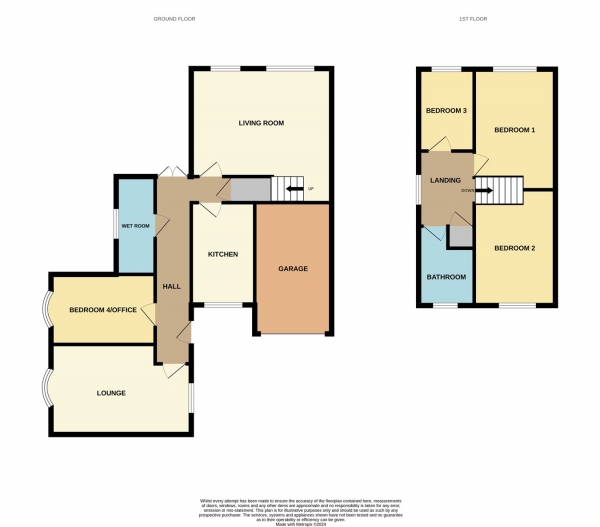 Floor Plan Image for 4 Bedroom Semi-Detached House for Sale in Milton Close, Barbourne, Worcester, WR3