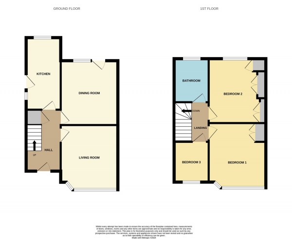 Floor Plan Image for 3 Bedroom Semi-Detached House for Sale in Perry Wood Close, Worcester, WR5