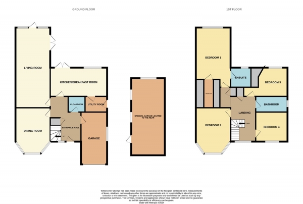 Floor Plan Image for 4 Bedroom Detached House for Sale in Manor Road, Hanbury Park, Worcester, WR2