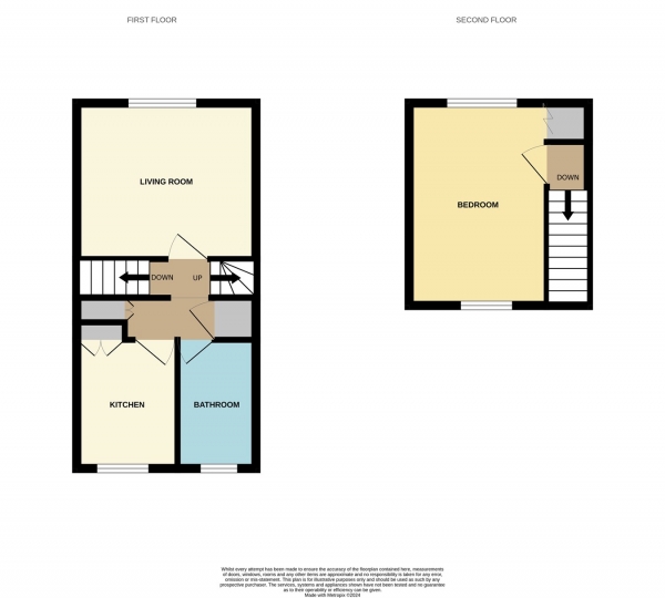 Floor Plan Image for 1 Bedroom Maisonette for Sale in Sansome Place, Worcester, WR1