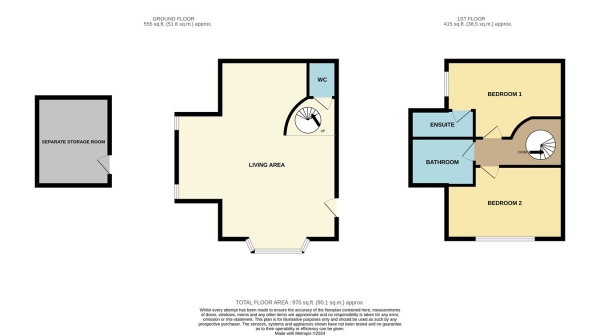 Floor Plan Image for 2 Bedroom Apartment for Sale in Battenhall Road, Worcester, WR5