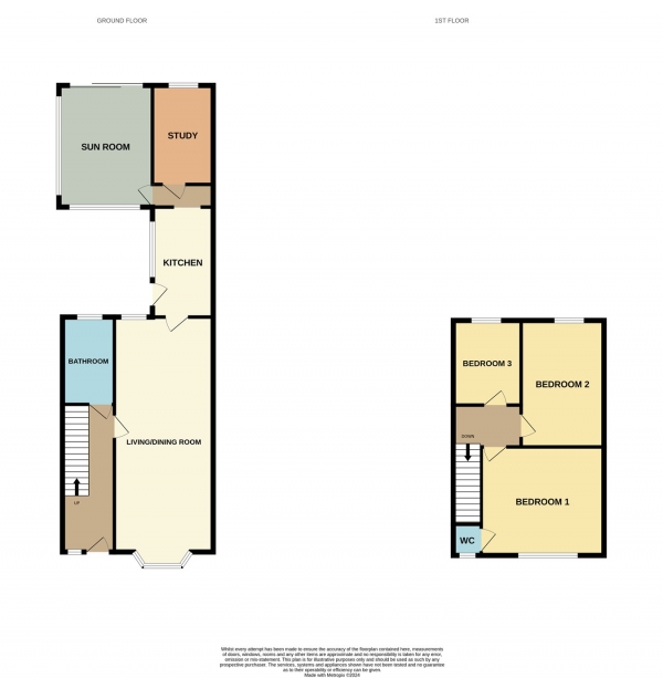Floor Plan Image for 3 Bedroom Semi-Detached House for Sale in Ombersley Road, Northwick, Worcester, WR3