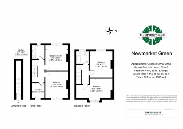 Floor Plan for 4 Bedroom Flat to Rent in Newmarket Green, London, SE9, 5ER - £415 pw | £1800 pcm