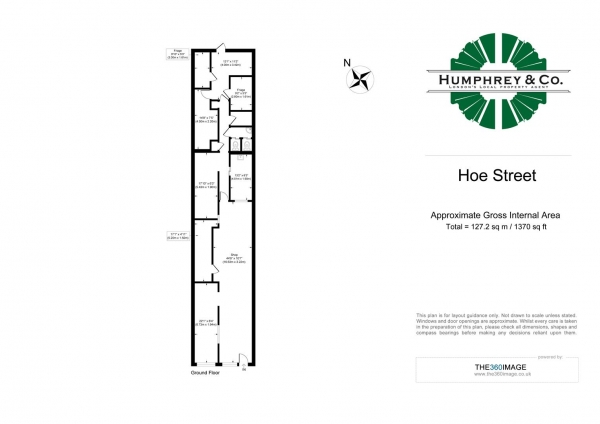 Floor Plan Image for 2 Bedroom Commercial Property to Rent in Hoe Street, London