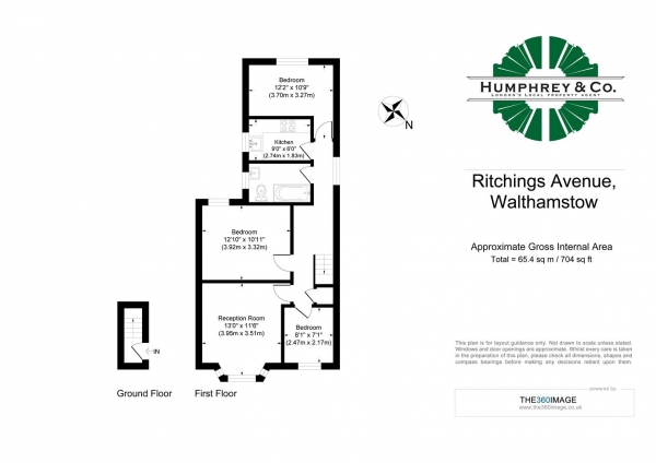 Floor Plan for 3 Bedroom Property to Rent in Ritchings Avenue, London, E17, 6LB - £531 pw | £2300 pcm