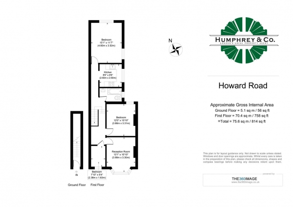 Floor Plan Image for 3 Bedroom Flat to Rent in Howard Road, Walthamstow, E17 4SH