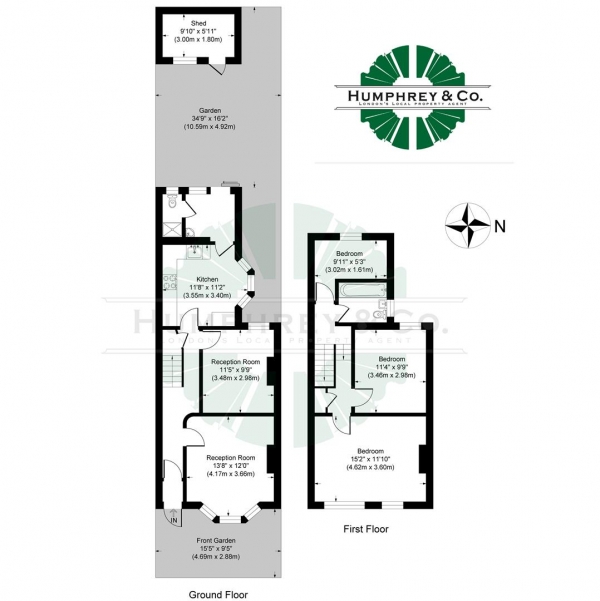 Floor Plan Image for 4 Bedroom Terraced House to Rent in Brookdale Road, Walthamstow, E17 6QH