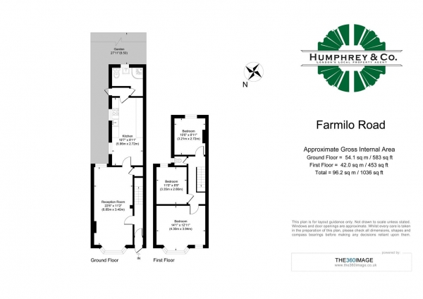 Floor Plan Image for 3 Bedroom Property for Sale in Farmilo Road, Walthamstow