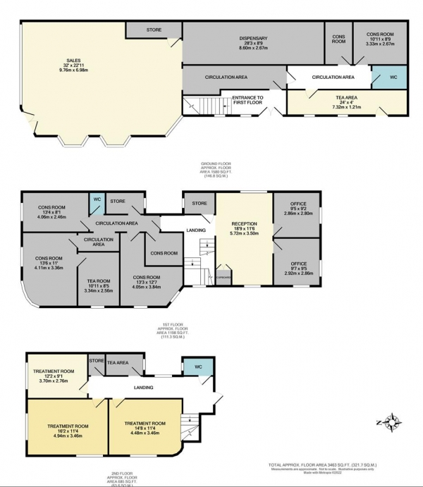 Floor Plan Image for Retail - High Street for Sale in Walton Road, East Molesey