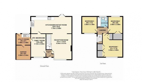 Floor Plan Image for 4 Bedroom Semi-Detached House for Sale in Weston Avenue, West Molesey