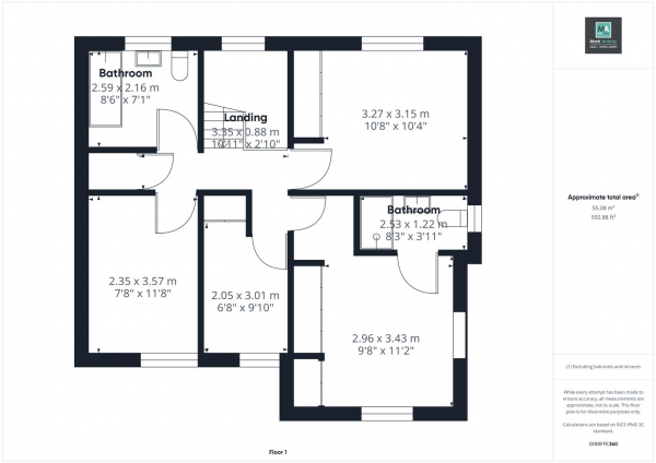 Floor Plan Image for 4 Bedroom Detached House to Rent in Warrington Road, Croft, Warrington