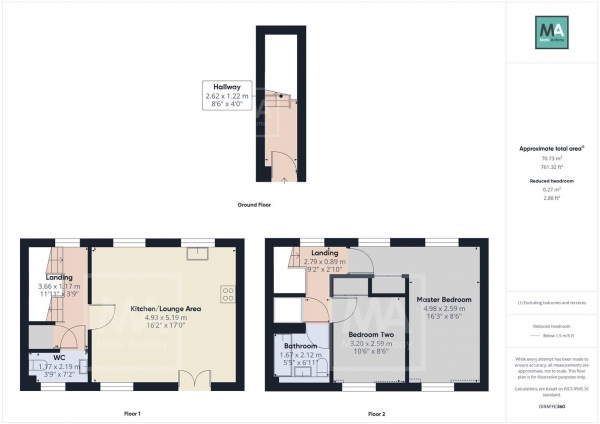 Floor Plan Image for 2 Bedroom Town House to Rent in Stalbridge Drive, Sandymoor, Runcorn, WA7