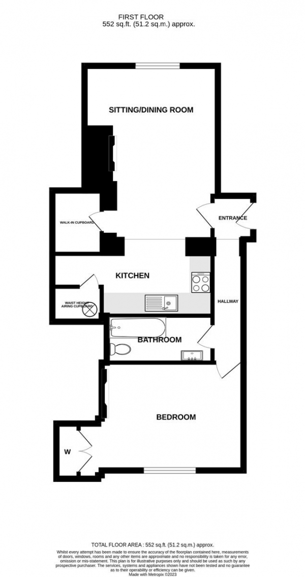 Floor Plan Image for 1 Bedroom Flat for Sale in High Street Amesbury