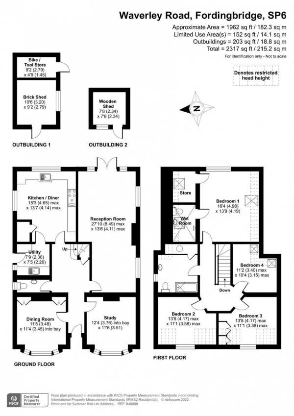 Floor Plan Image for 4 Bedroom Detached House for Sale in Waverley Road, Fordingbridge