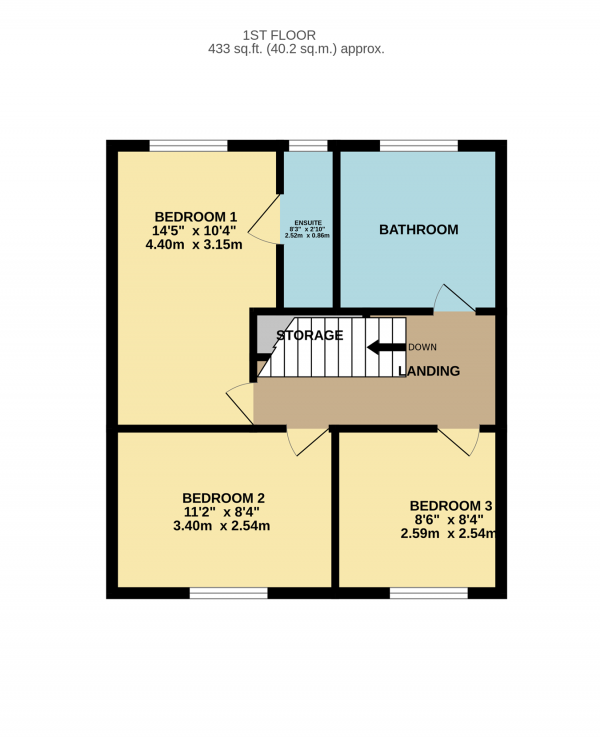 Floor Plan Image for 3 Bedroom Detached House for Sale in Cherwell Way, Long Lawford, Rugby, CV23