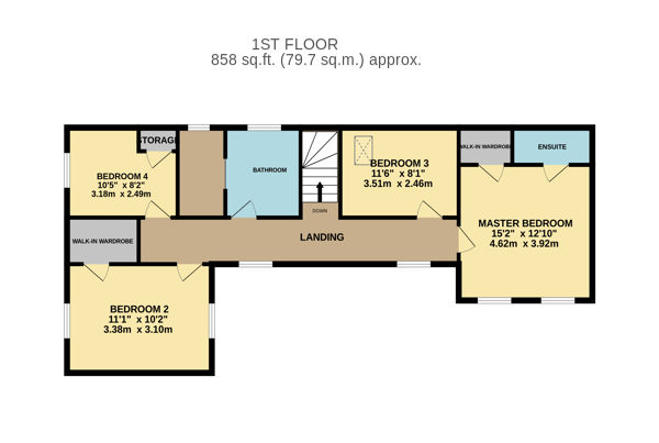 Floor Plan Image for 4 Bedroom Property for Sale in Chapel Street, Long Lawford, Rugby, CV23