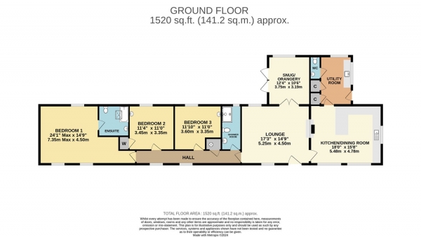 Floor Plan Image for 3 Bedroom Barn Conversion for Sale in Bilton Fields Farm Lane, Rugby, CV22