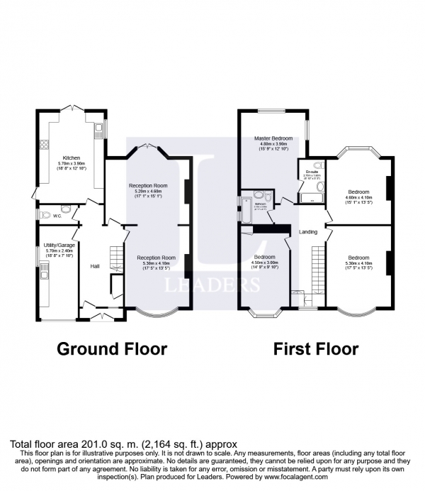 Floor Plan Image for 4 Bedroom Detached House to Rent in Jesmond Road, Hove