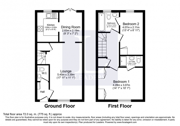 Floor Plan Image for 2 Bedroom Terraced House to Rent in The Maltings, High Street, Billingshurst