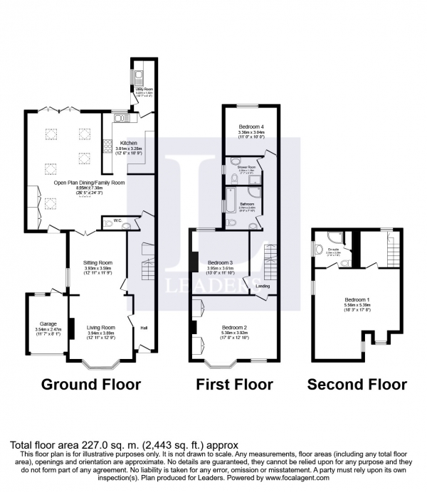 Floor Plan Image for 4 Bedroom Semi-Detached House to Rent in Haywards Road, Haywards Heath