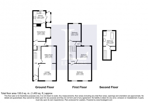 Floor Plan Image for 3 Bedroom Property to Rent in Victoria Road South, Southsea