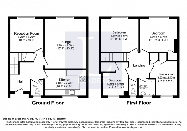 Floor Plan Image for 4 Bedroom Apartment to Rent in Codrington House, Portsmouth