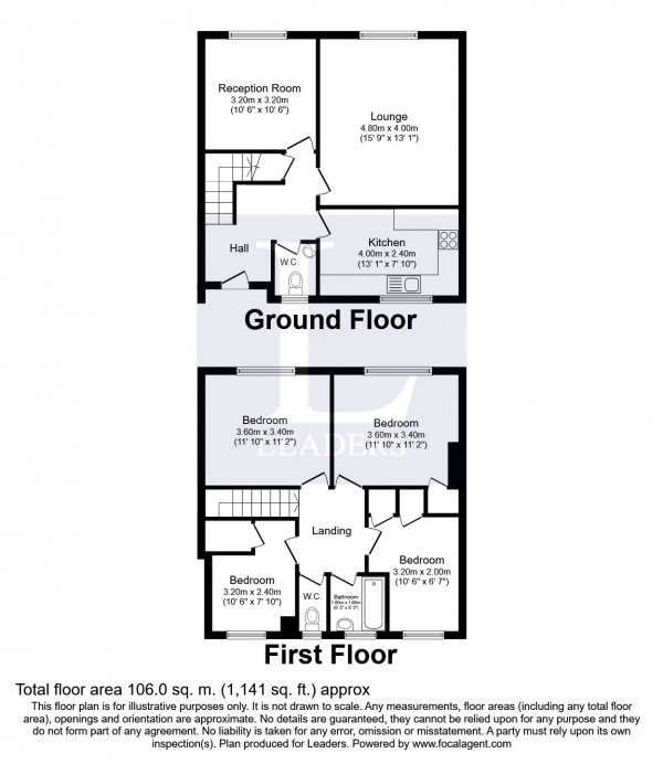 Floor Plan Image for 4 Bedroom Apartment to Rent in Codrington House, Portsmouth