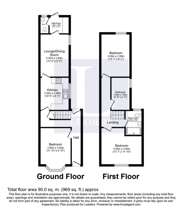 Floor Plan Image for 3 Bedroom Property to Rent in Heidelberg Road, Southsea