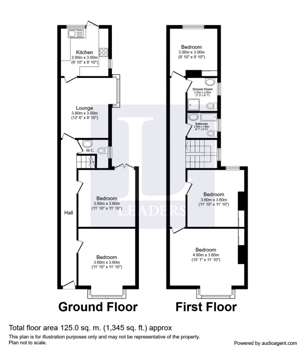 Floor Plan Image for 1 Bedroom House Share to Rent in Gains Road, Southsea