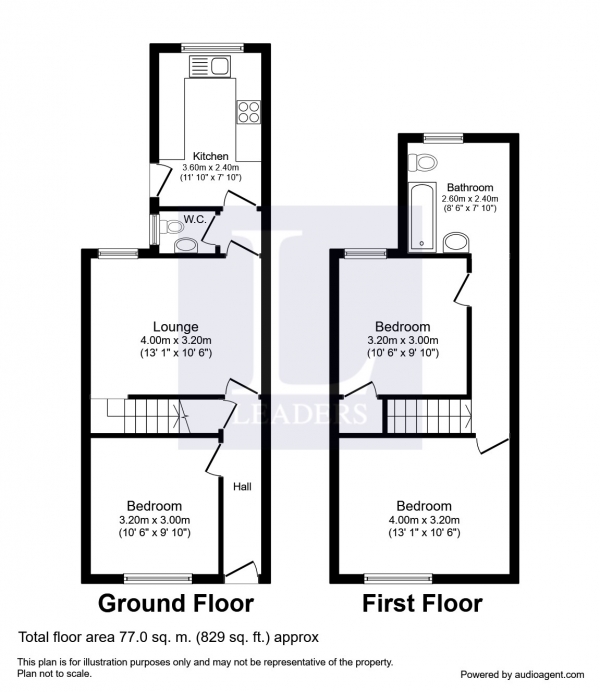 Floor Plan Image for 3 Bedroom Property to Rent in Goodwood Road, Southsea