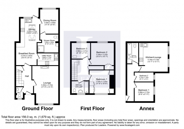 Floor Plan Image for 3 Bedroom Terraced House to Rent in Bramble Road, Petersfield