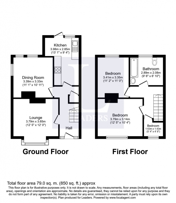 Floor Plan Image for 3 Bedroom Semi-Detached House to Rent in Southampton Road, Portsmouth