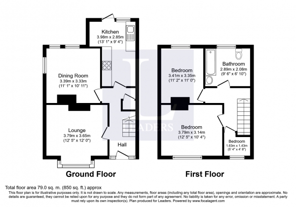 Floor Plan Image for 3 Bedroom Semi-Detached House to Rent in Southampton Road, Portsmouth