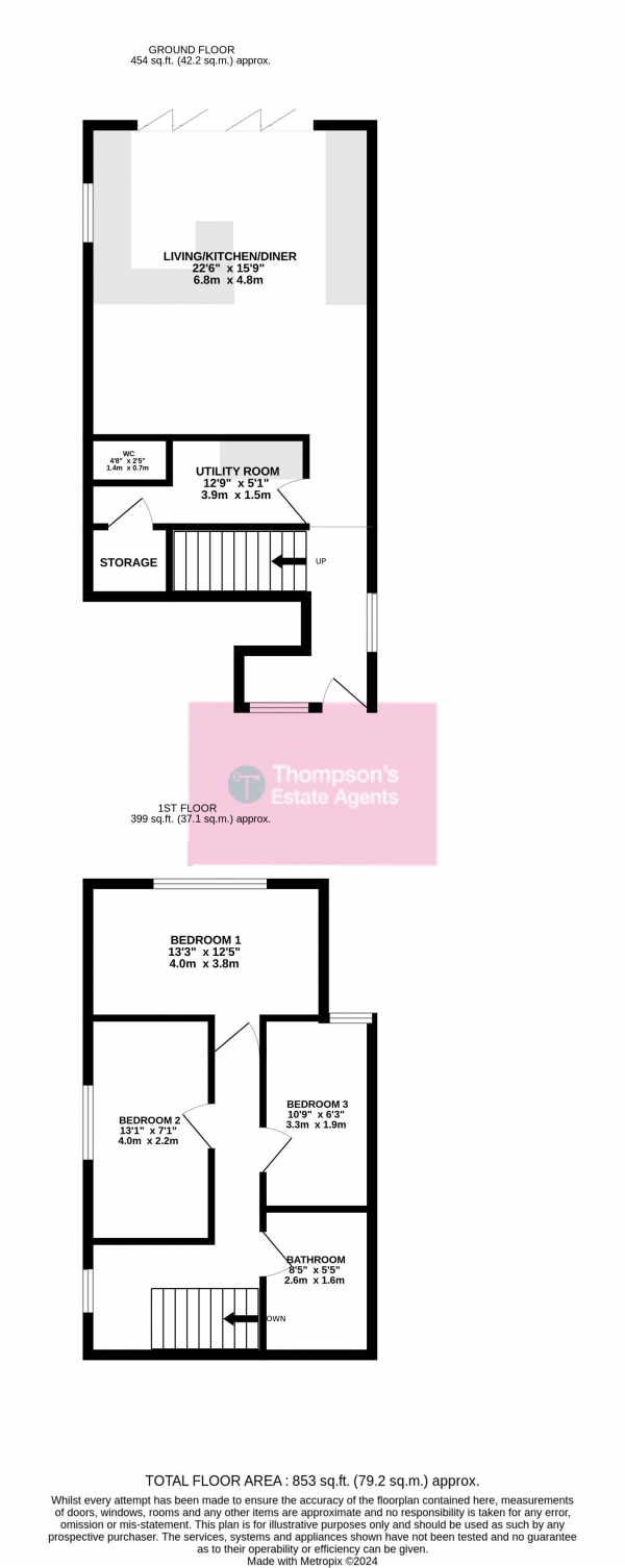 Floor Plan Image for 4 Bedroom End of Terrace House for Sale in Foxglove Drive, Altrincham