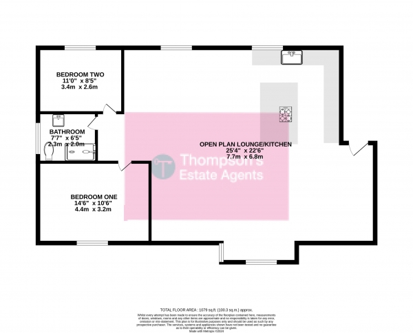 Floor Plan Image for 2 Bedroom Flat for Sale in Wrayton Lodge, Whitehall Road, Sale