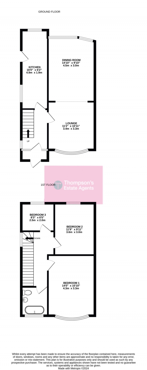 Floor Plan Image for 3 Bedroom Semi-Detached House for Sale in Crofton Avenue, Timperley