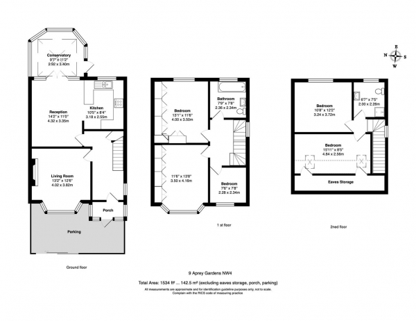 Floor Plan Image for 5 Bedroom Property for Sale in Aprey Gardens, NW4