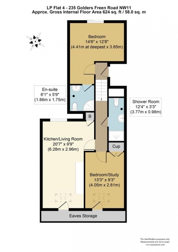 Floor Plan Image for Property for Sale in Golders Green Road, London