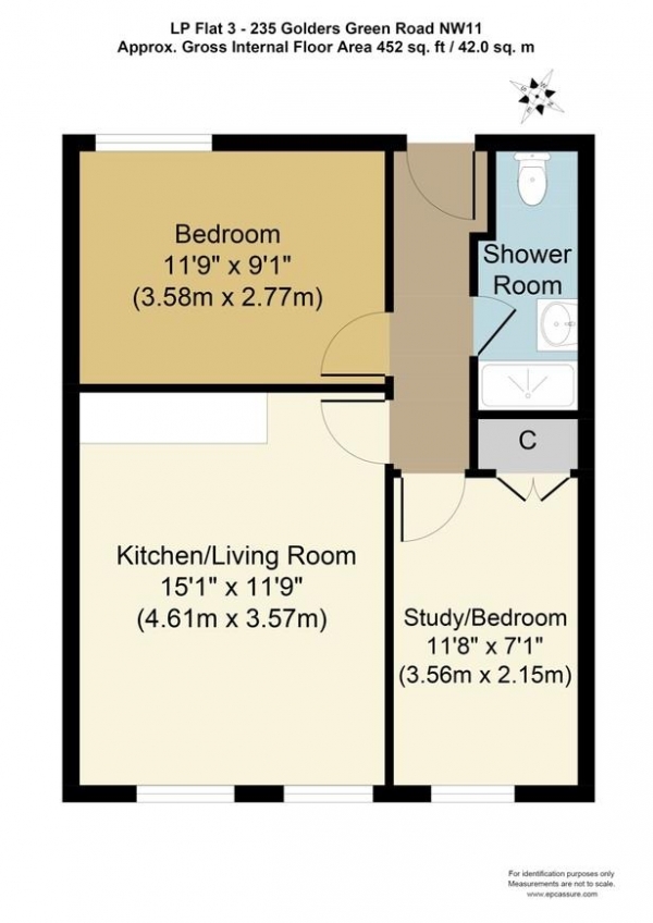 Floor Plan Image for Property for Sale in Golders Green Road, London