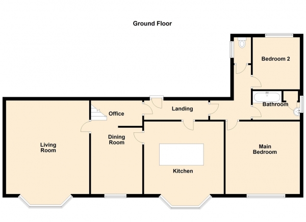 Floor Plan Image for 2 Bedroom Property for Sale in Percy Park Road, Tynemouth, North Shields