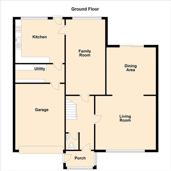 Floor Plan Image for 4 Bedroom Link Detached House for Sale in Benbrake Avenue, Preston Grange, North Shields