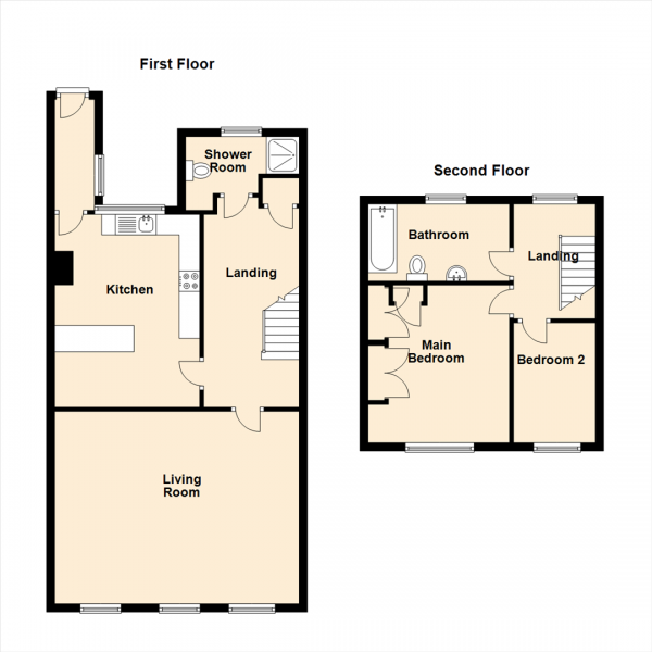 Floor Plan Image for 2 Bedroom Maisonette for Sale in Linskill Terrace, North Shields