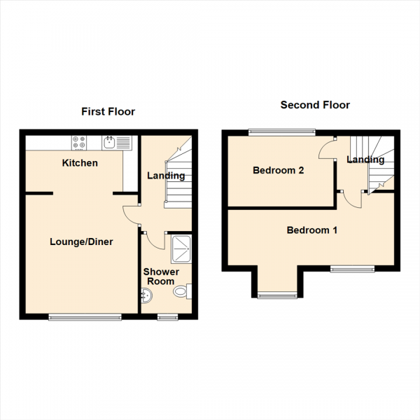 Floor Plan for 2 Bedroom Maisonette to Rent in Percy Park Road, Tynemouth, NE30, 4LZ - £196 pw | £850 pcm