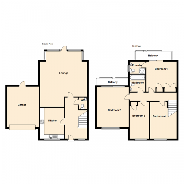 Floor Plan Image for 4 Bedroom Terraced House for Sale in Commissioners Wharf, North Shields