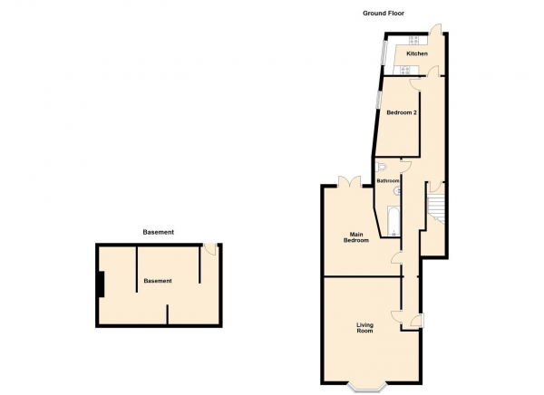 Floor Plan Image for 2 Bedroom Ground Flat for Sale in Linskill Terrace, North Shields